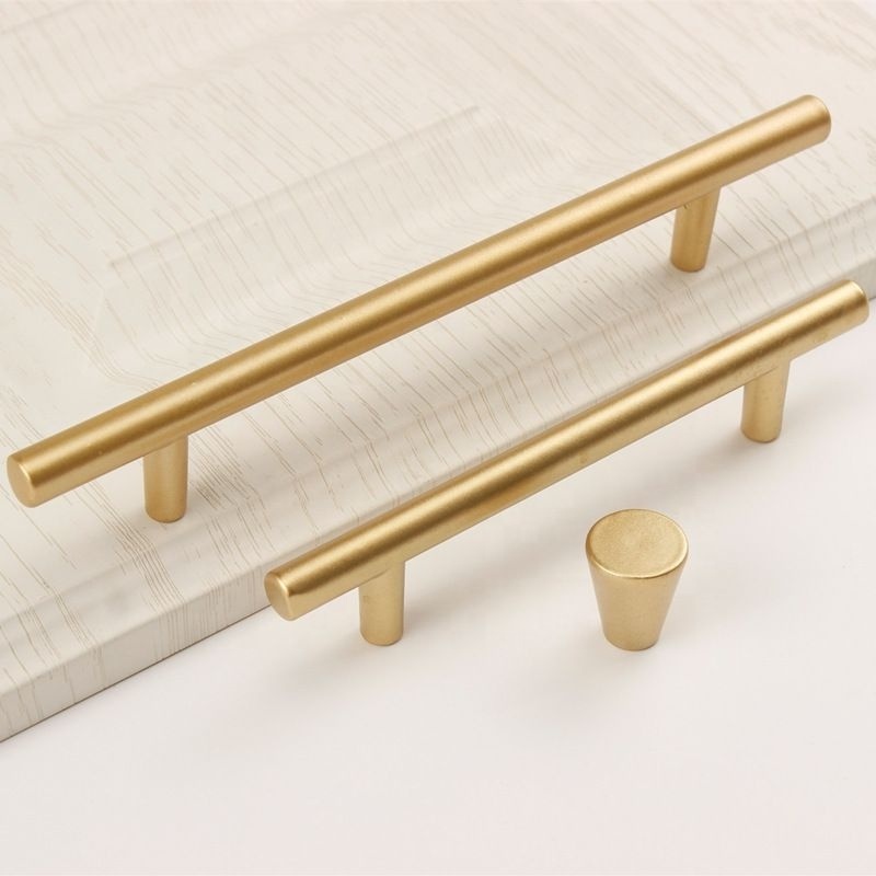 Factory direct sale modern simple atmospheric wardrobe cabinet door handle gold  drawer  cabinet Aluminum alloy handle