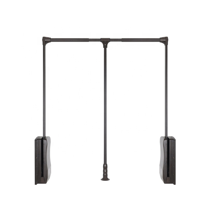 High Quality Durable Metal Pull Down Closet Rod Wardrobe Lift  Wardrobe Rail Clothes Hanging Lifter