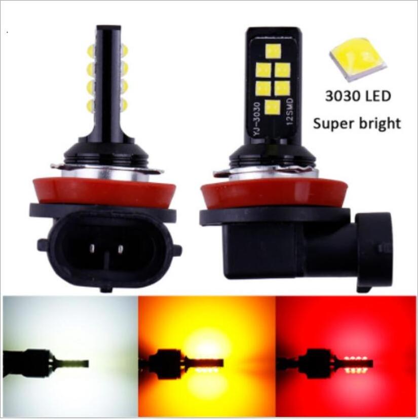 Super Bright Car Fog Lights lamps DRL 12V 6000K White Yellow H16JP H7 9005 HB3 9006 HB4 H8 H11 Motor Auto LED Bulb