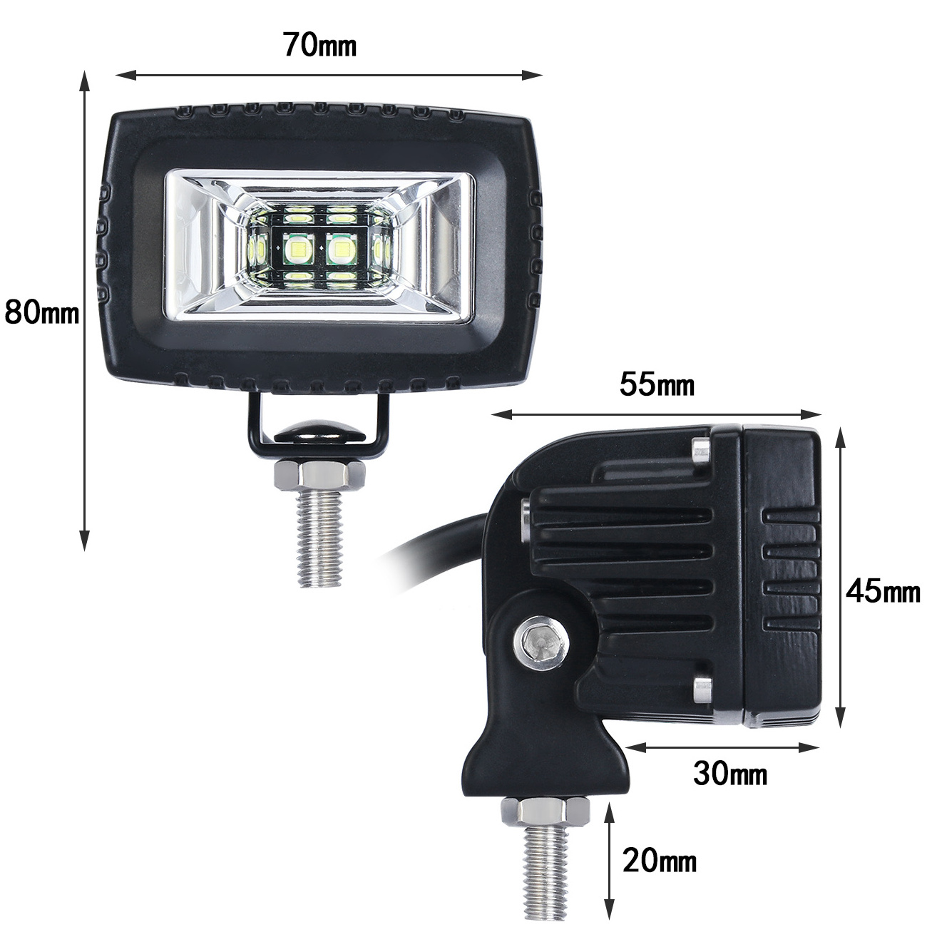 12V 24V LED Light Bar 40W Mini LED Work Light Off Road Spotlight for Jeep Truck 4X4 Car SUV ATV Barra LED Driving light