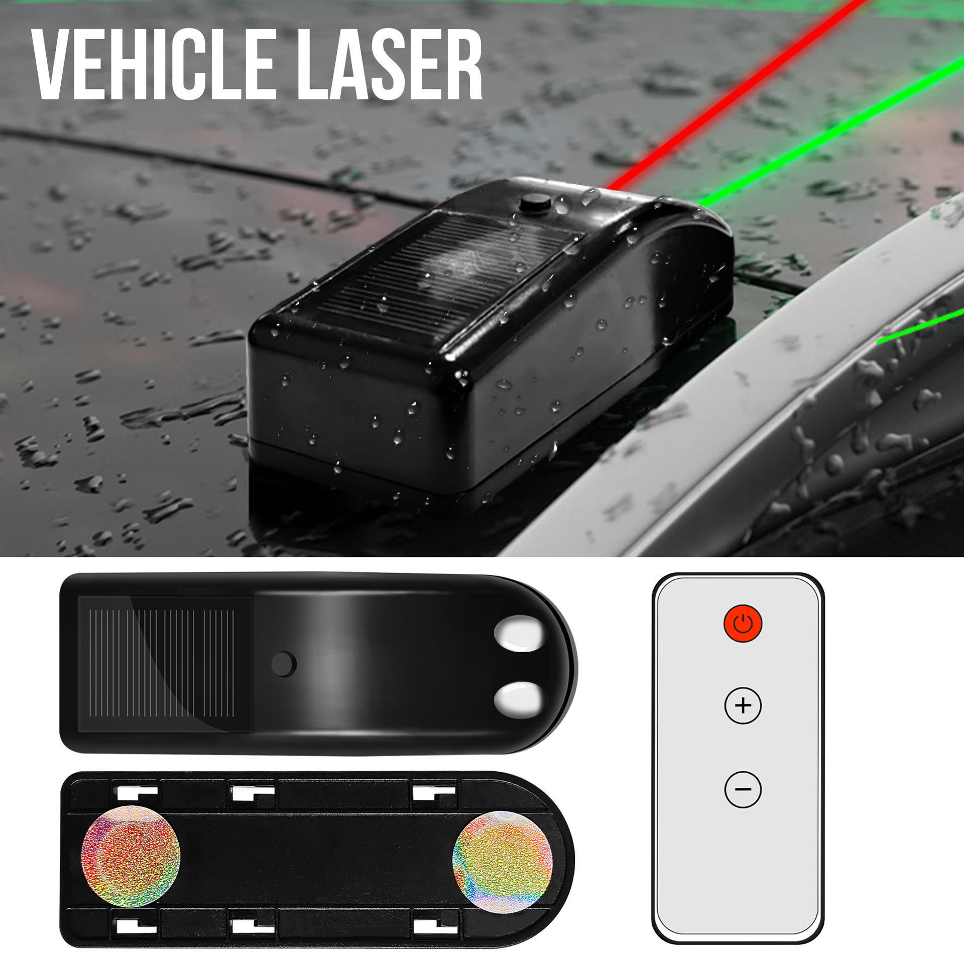 boat off road magnet mini driving lamp Remote Red Green car work pods search led ATV SUV Vehicle fog motorcycle laser spot light