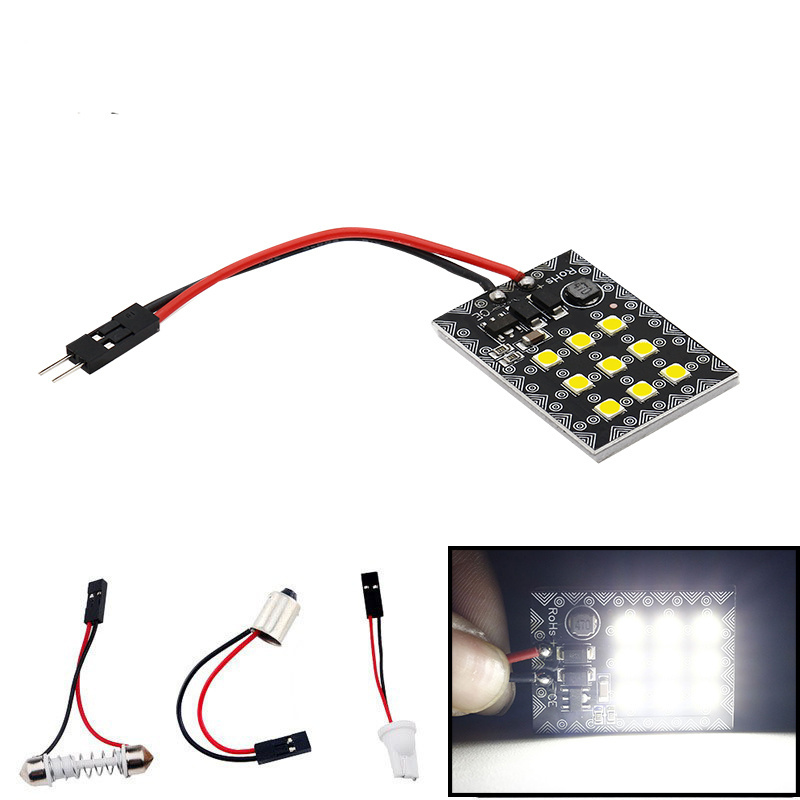 New Arrival T10 BA9S Festoom 12V White 9SMD 3030 EMC For Car Interior LED Dome Roof Reading Light Bulbs