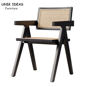 Nordic Classic Solid Wooden Chair Home Interior Dining Room  Restaurant Rattan Dining Chairs