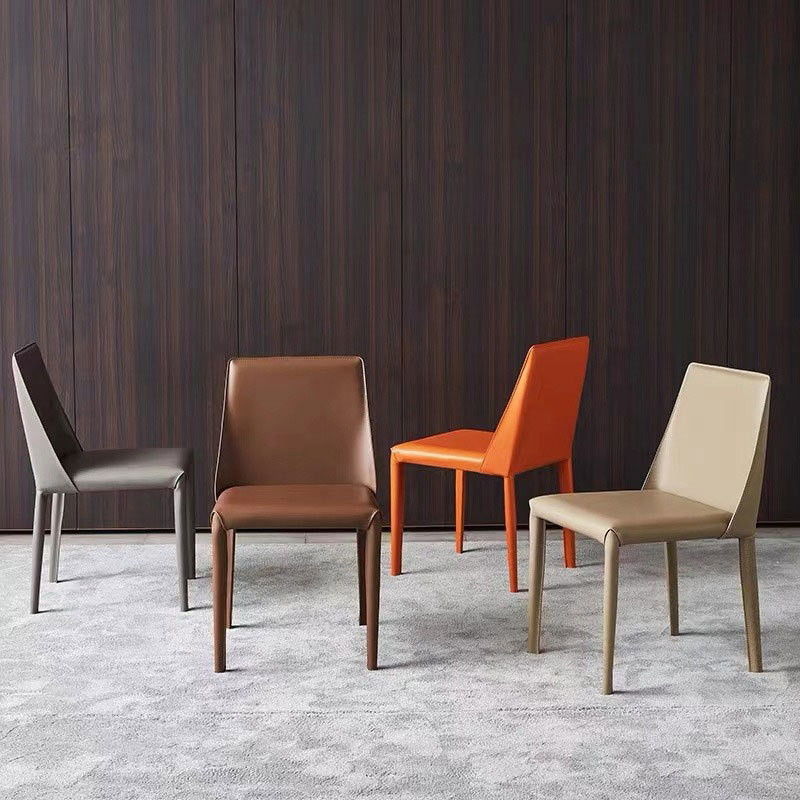 New Arrival Minimalist Dining Room Furniture Dining Chair Leather