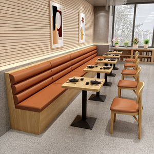 Wholesale Design Wood Upholstered Cafe Booth Seating Bar Stools Corner Banquette Seating