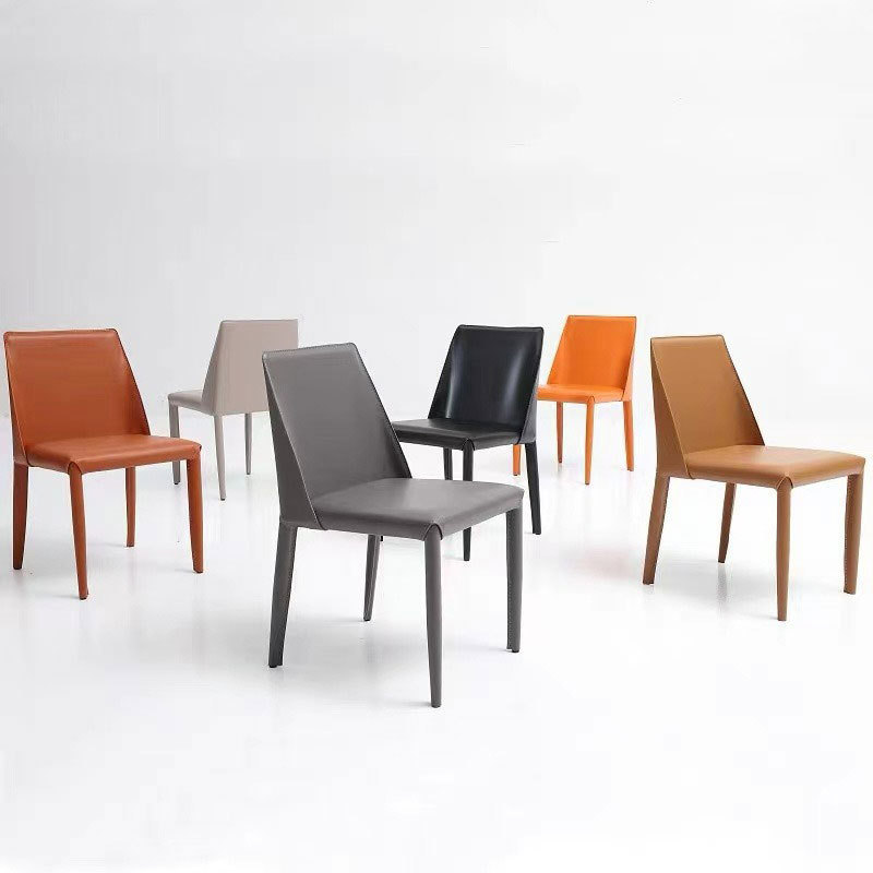 New Arrival Minimalist Dining Room Furniture Dining Chair Leather