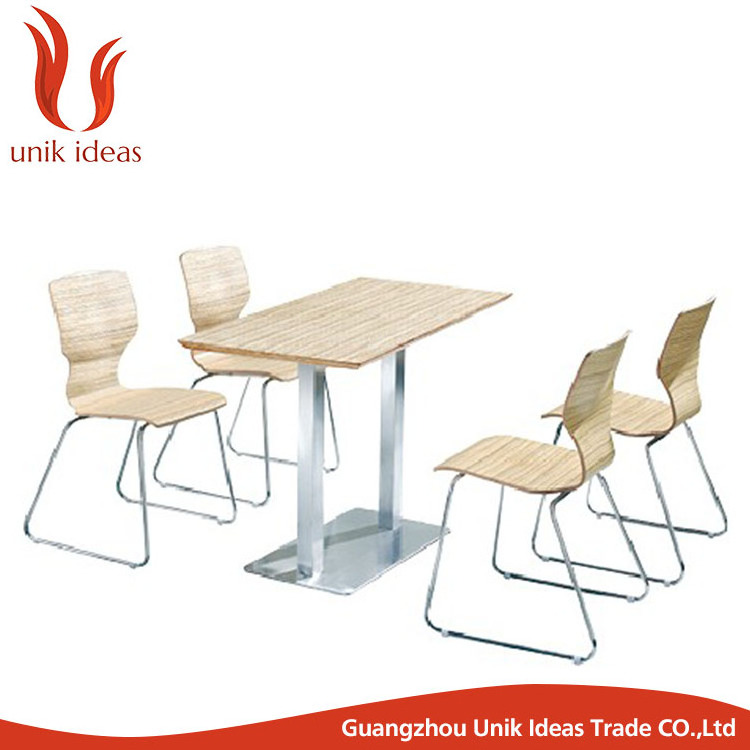 Commercial Restaurant Furniture Wood Chair For Fast Food Dining Room