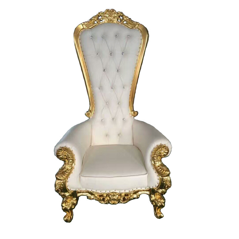 Rental Cheap Wedding Royal Luxury Party High Back Gold King Throne Chair