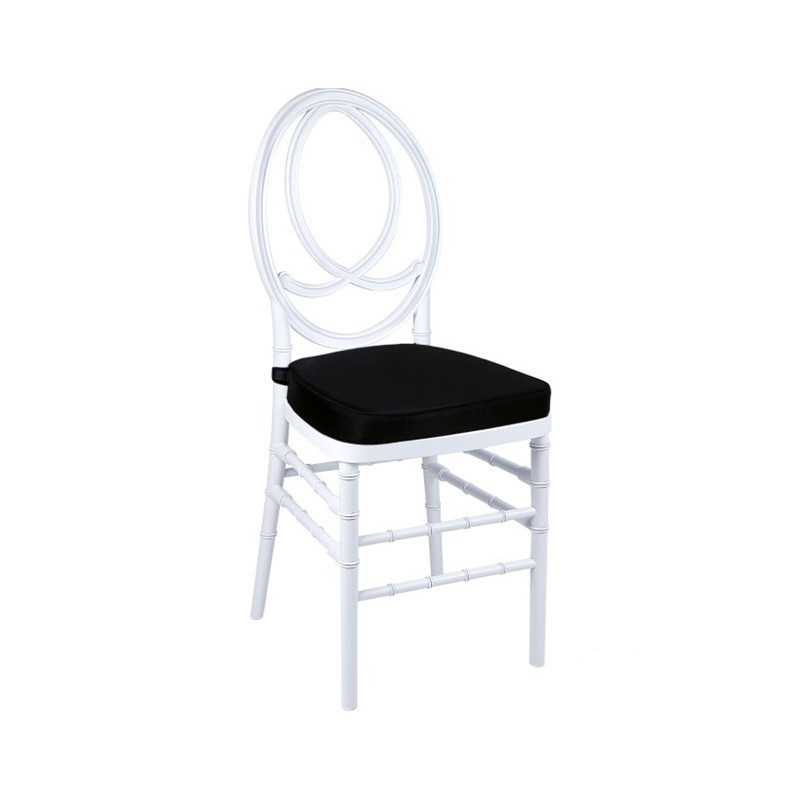 Wedding Round Back Chair Banquet Hotel Furniture Hot Sale French PP Plastic Bulk Chiavari Chairs