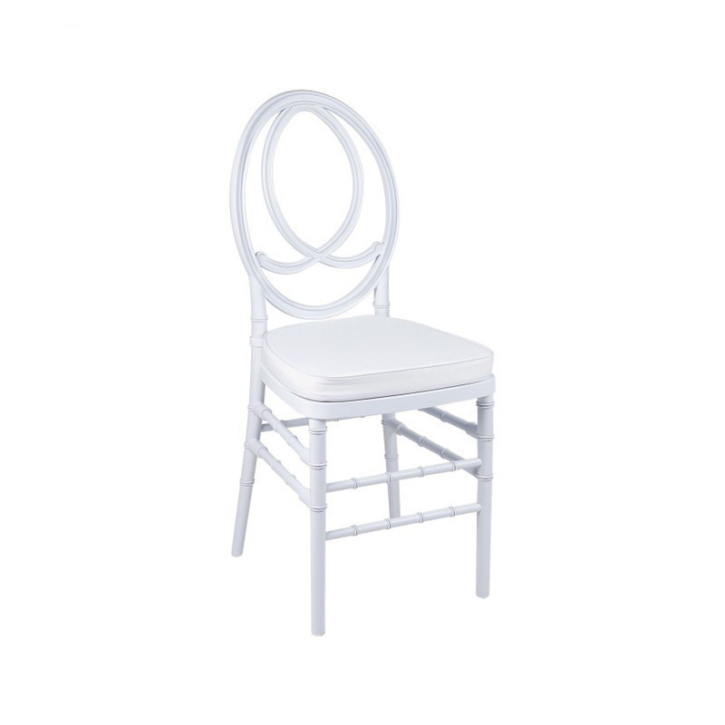 Wedding Round Back Chair Banquet Hotel Furniture Hot Sale French PP Plastic Bulk Chiavari Chairs