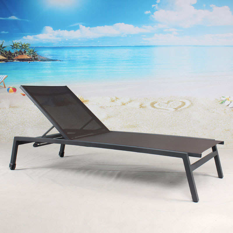 Swimming pool chaise leisure beach daybed aluminum outdoor furniture sun lounge chair