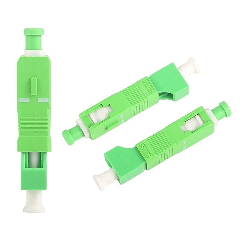 Attractive Price SC/APC-LC/APC Fiber Optic Connector 9/125 Singlemode MM Simplex LC Female to SC Male Hybrid Fiber Optic Adapter