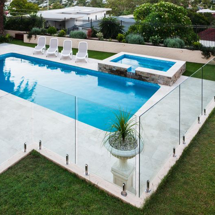 304 316 2205 outdoor inox stainless steel temporary frameless glass swimming barrier pool fence