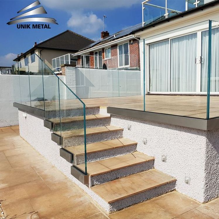 Glass Fixing Stainless Steel 304 316  Balustrade Garde Corps Balcony Aluminium Base Plate Covers