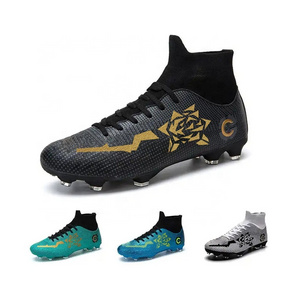 Customize Oem Your Own Cheap Football Cleats Custom Rugby Boots Ag Mens Outdoor Soccer Shoes