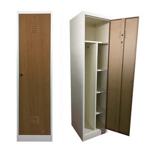 Bedroom Apartment Dormitory single door clothes cupboard closet steel metal narrow locker wardrobe cabinet W450 x D500 x H1800