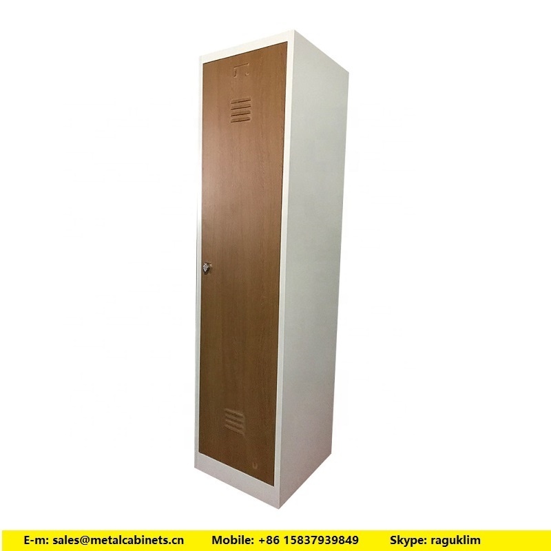 Bedroom Apartment Dormitory single door clothes cupboard closet steel metal narrow locker wardrobe cabinet W450 x D500 x H1800