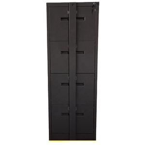 Factory wholesale Heavy duty 4 drawer steel office vertical filing cabinet with external security locking bar Johannesburg black