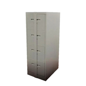 Factory wholesale 4 drawer steel filing cabinet with locking security lock bar individual key lock for each drawer