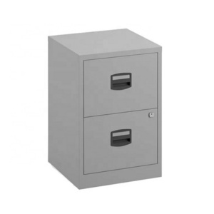 SOHO vertical A4 filing cabinet steel lockable 2 drawer organizer