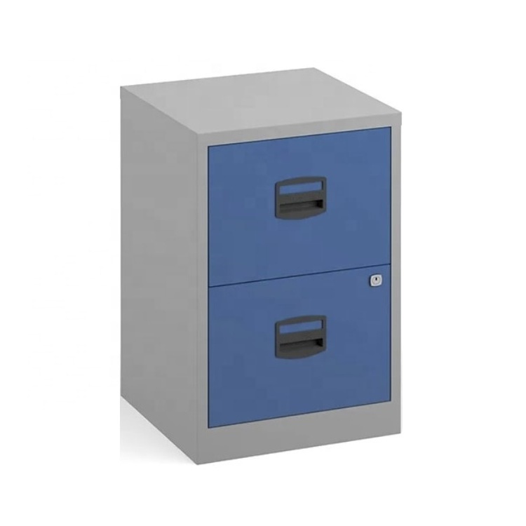 SOHO vertical A4 filing cabinet steel lockable 2 drawer organizer