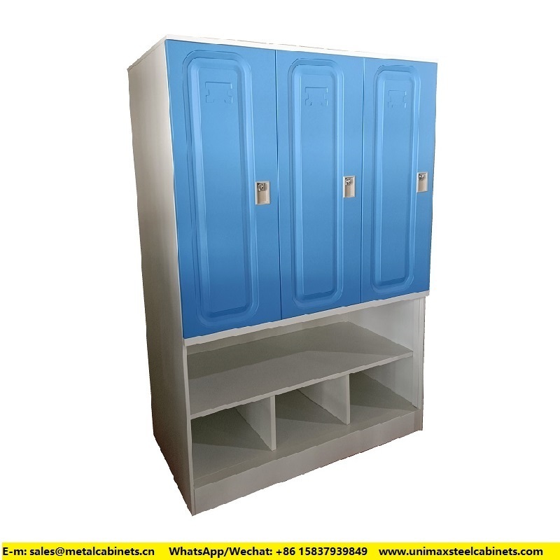 Mudroom Daycare Kids clothes closet Children bedroom School metal wardrobe locker cabinet with cubbies Furniture