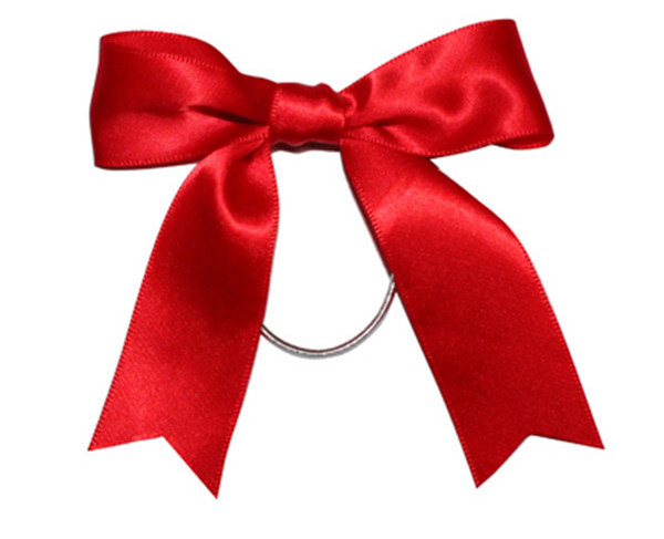 pre-tied wine bottle neck decorative bows with elastic stretch band loop