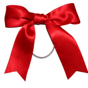 pre-tied wine bottle neck decorative bows with elastic stretch band loop