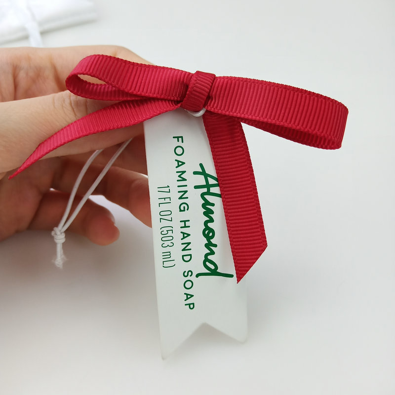 Pre Tie Satin Elastic Ribbons and Bows for Gift Box, Xmas Tree and Wedding Invitation