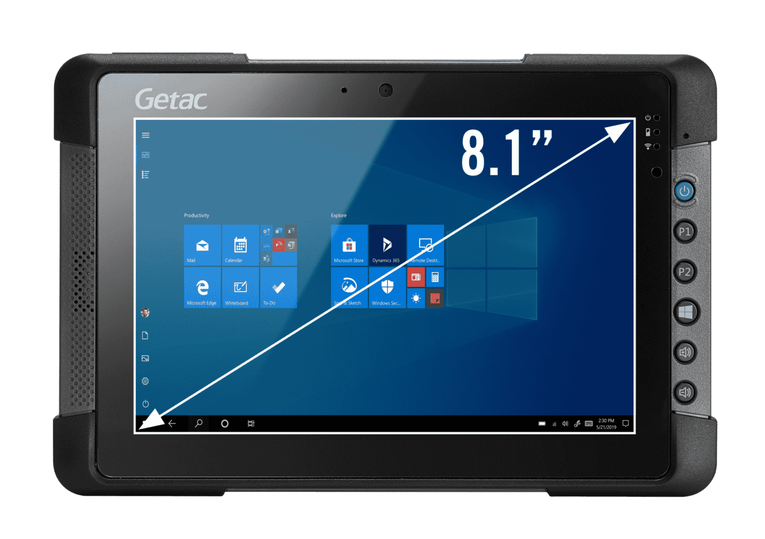 GETAC T800 Flly Rugged Tablet 8.1