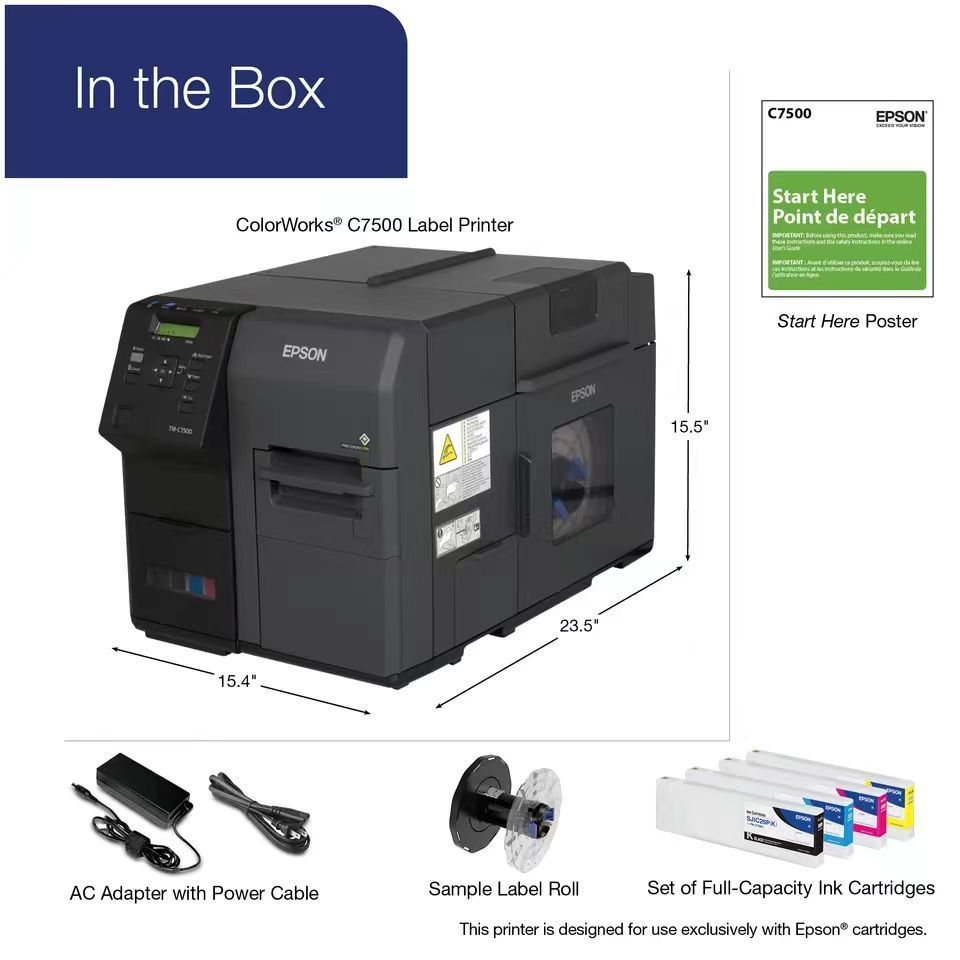 Unimes C7500G/C7520G high-definition color label printer industrial chemical label inkjet printer