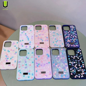 TPU PC Diamond Bling Cute Custom Design Bulk Wholesale Luxury Phone Case For iPhone Cover 13 15 Pro 14 Pro Max Cases