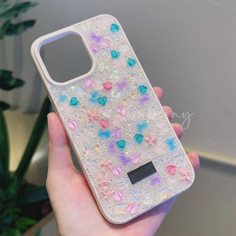 TPU PC Diamond Bling Cute Custom Design Bulk Wholesale Luxury Phone Case For iPhone Cover 13 15 Pro 14 Pro Max Cases