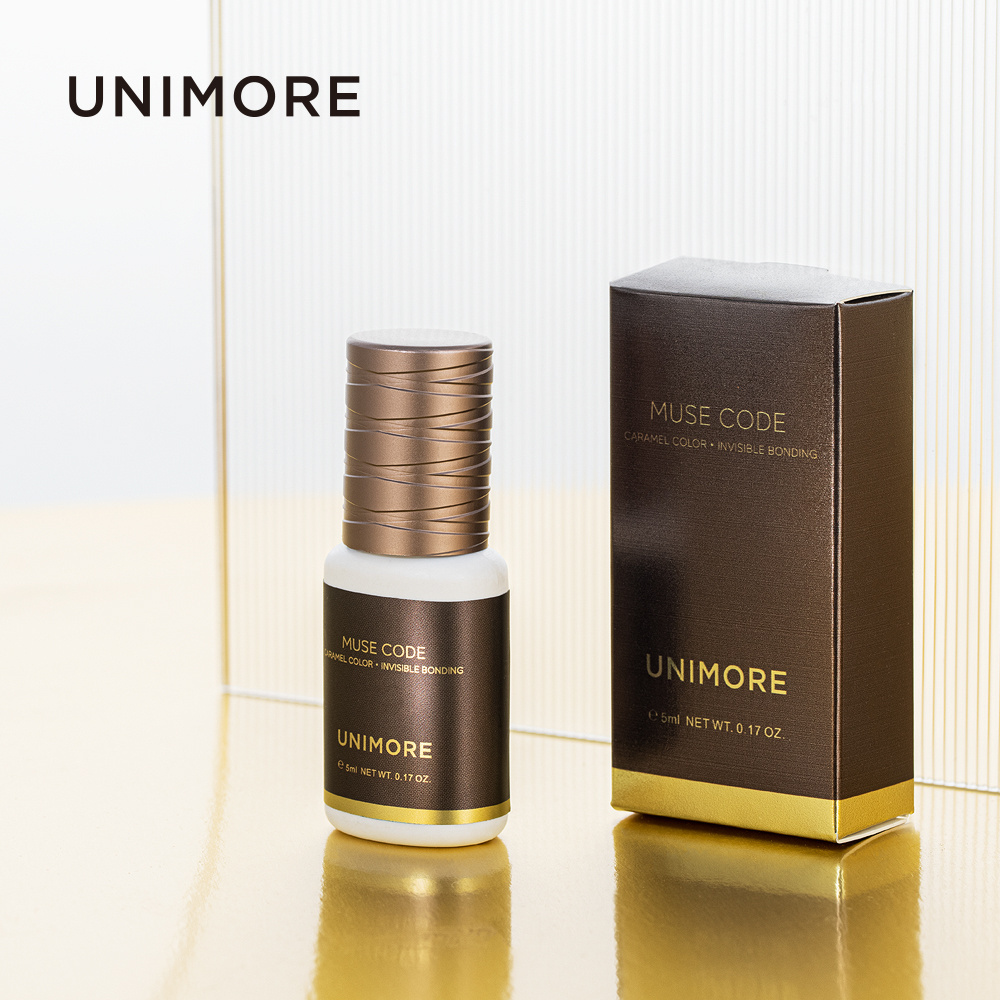 Unimore Custom Logo Low Humidity Professional 0.5-1 Sec Fast Drying Eyelash Extension Adhesive Waterproof Eye Lash Glue