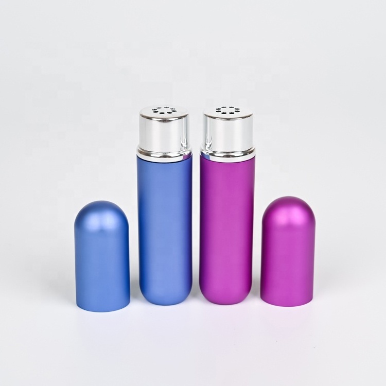 Refillable Portable Metal Aluminum&Glass Himalayan Salt Pipe Inhaler