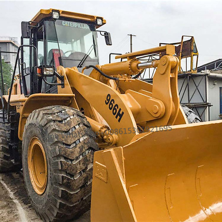 used Cat 966H loader hot sale in Shanghai with the moving test as well good power wheels