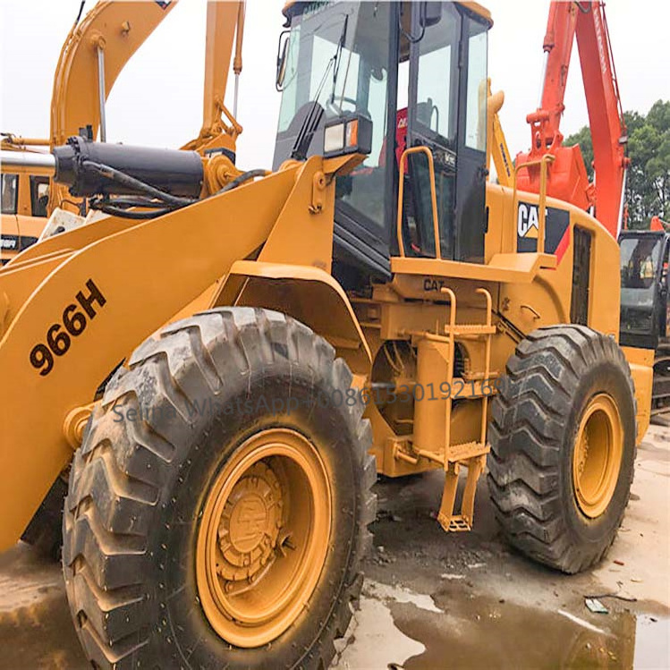 used Cat 966H loader hot sale in Shanghai with the moving test as well good power wheels