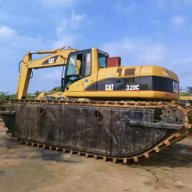 used amphibious excavator CAT 320C amphibious excavator Swamp Buggy Excavator for sale