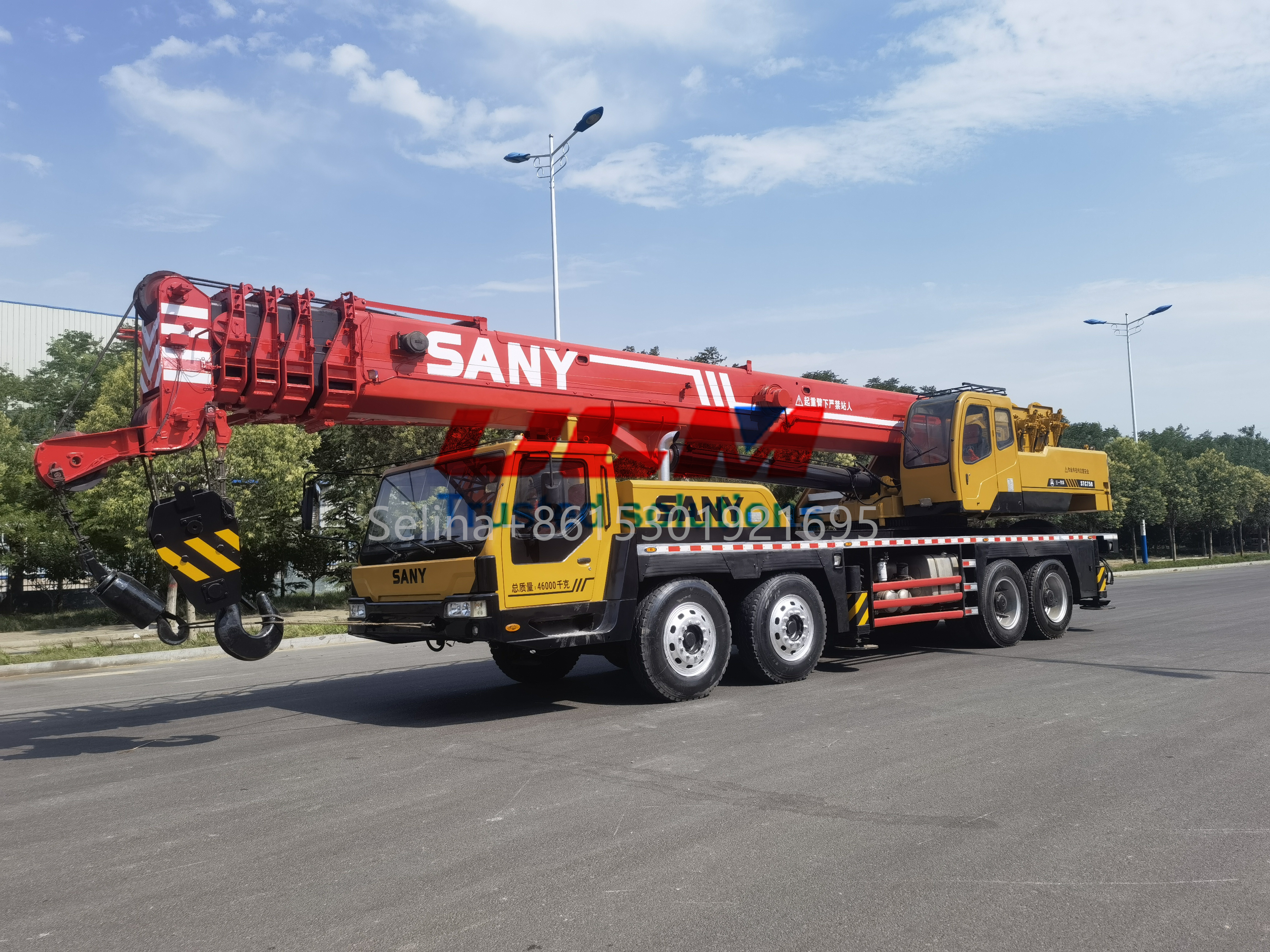 Used Sany STC750 75 ton Mobile Truck Crane For Sale/Used 50 ton 55ton 75ton 80ton sany stc550 stc800 cheaper price China Crane