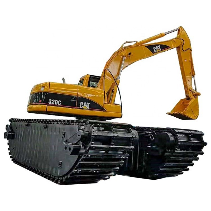 used amphibious excavator CAT 320C amphibious excavator Swamp Buggy Excavator for sale