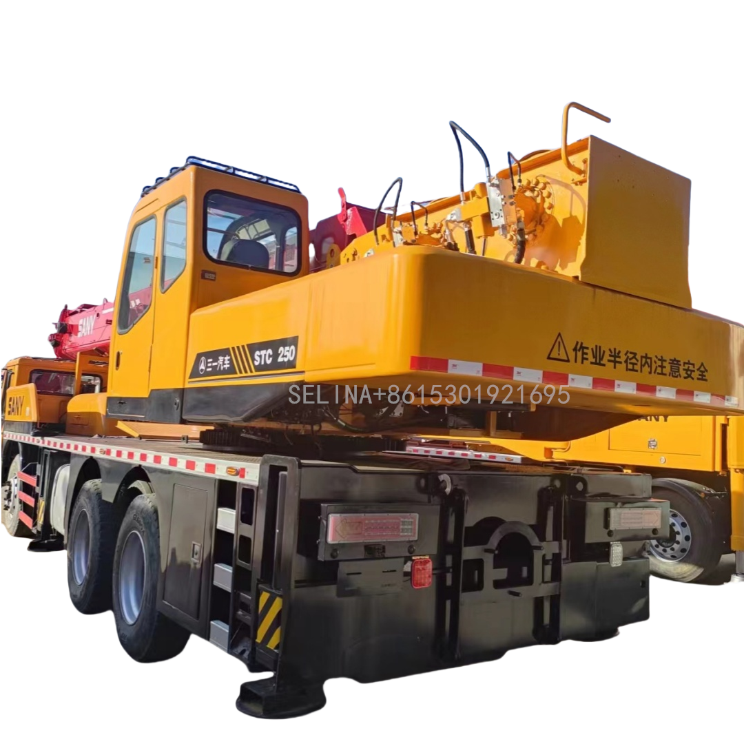 Famous brand SANY 25 tons small crane used truck crane telescopic arm for sale SANY STC250