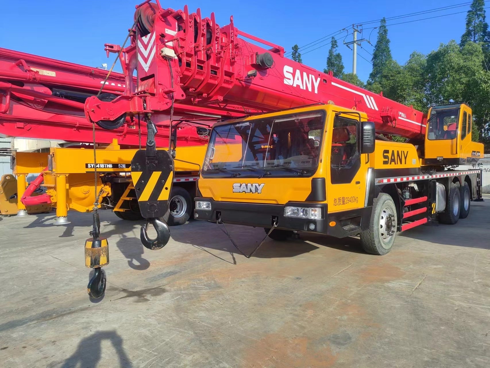 Famous brand SANY 25 tons small crane used truck crane telescopic arm for sale SANY STC250