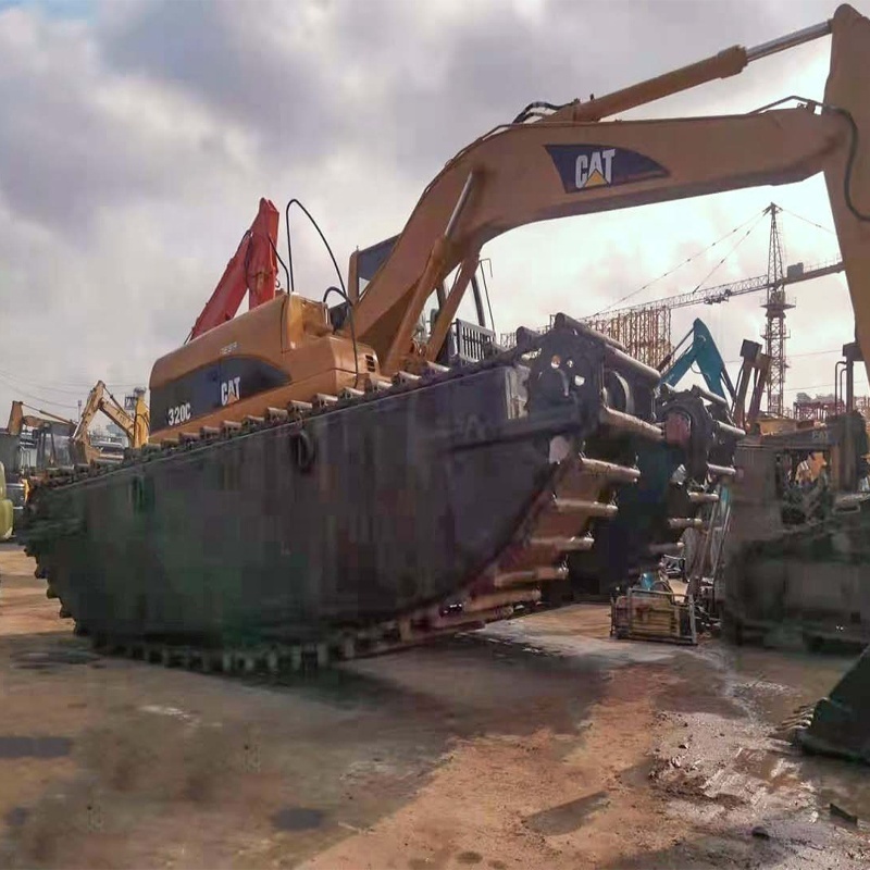 used amphibious excavator CAT 320C amphibious excavator Swamp Buggy Excavator for sale