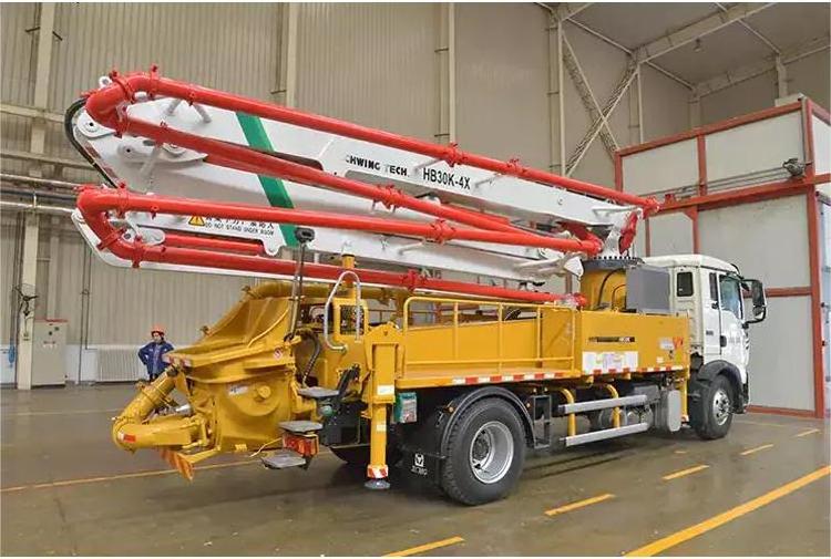 made in China used 30m HB30V truck mounted boom concrete pump truck