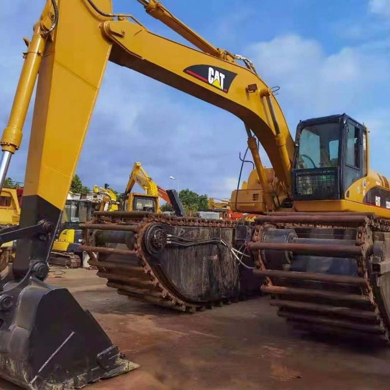 used amphibious excavator CAT 320C amphibious excavator Swamp Buggy Excavator for sale