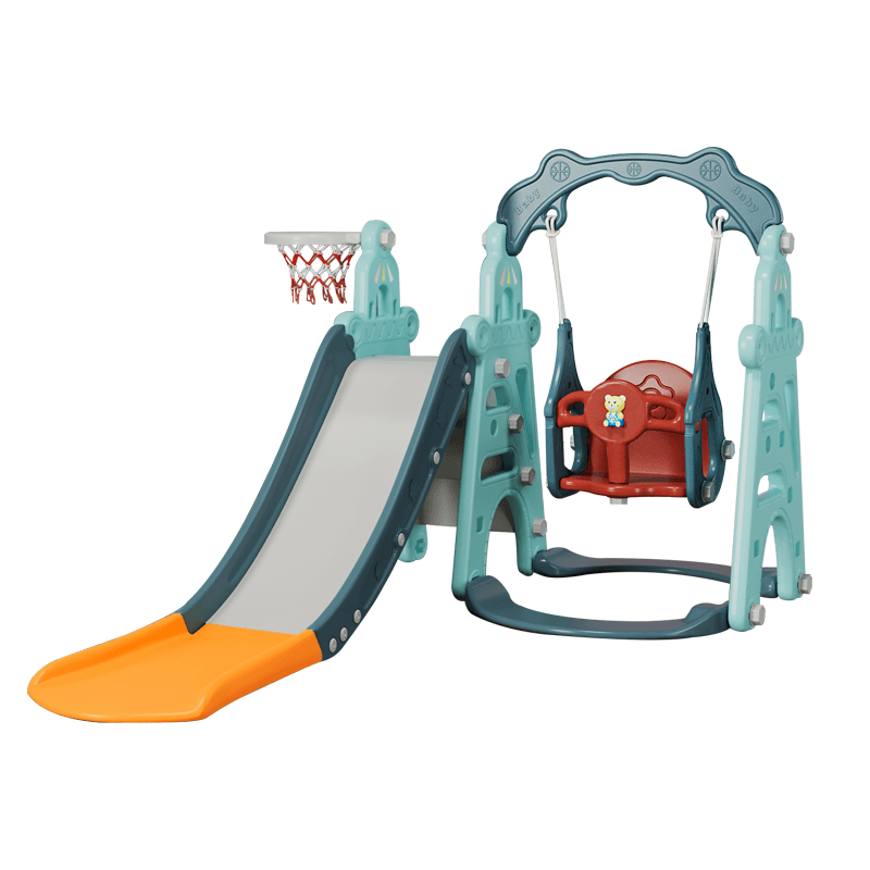 Plastic Slide Swing For Kids Indoor Small Slide Children's Plastic Sliding Toys Blowing