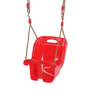 OutdoorPlastic Single Swing Seat with Rope