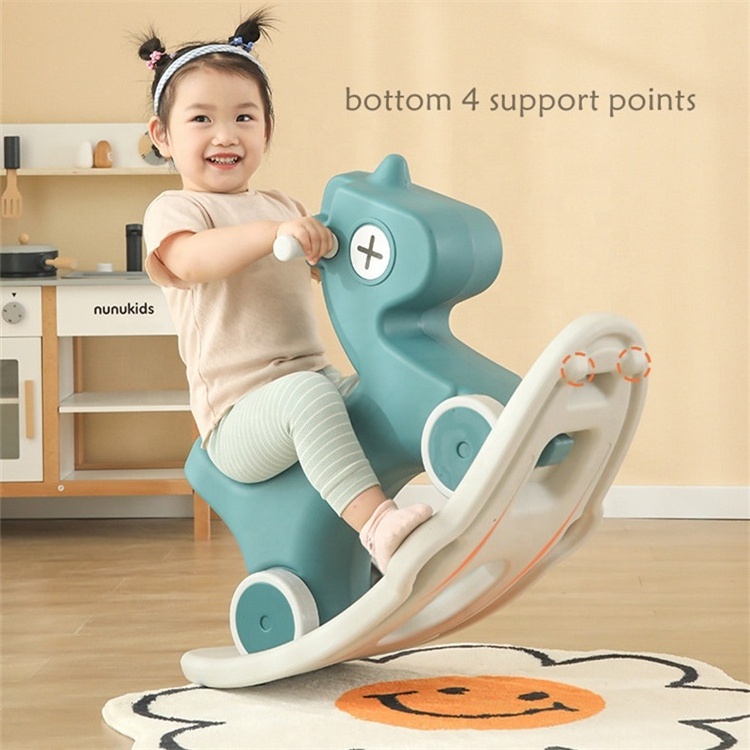 New plastic rocking horse rider toys for kids