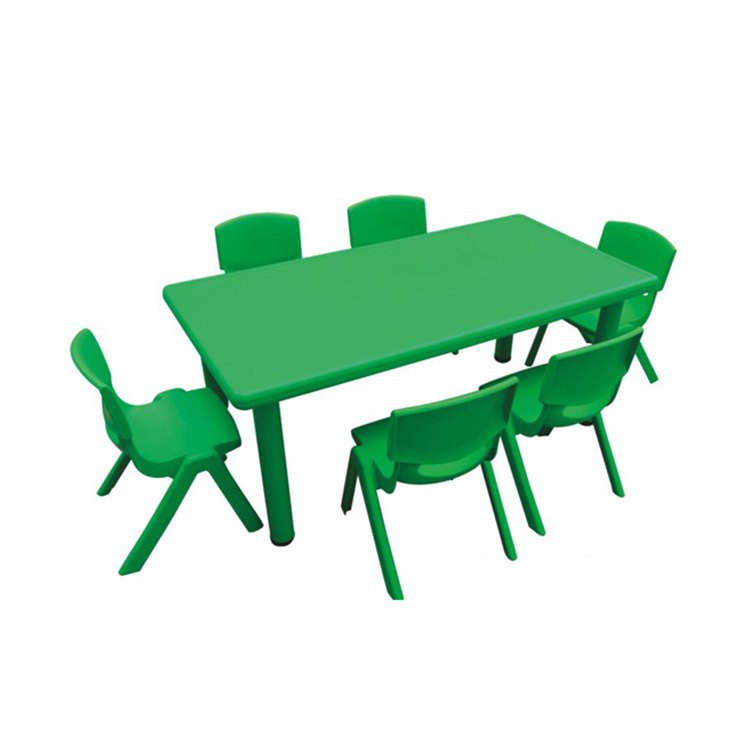 Kindergarten furniture kids plastic table and chair set study desk homework table learning desk for kindergarten