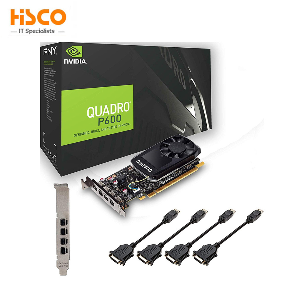 Quadro P600 - Graphics card - Quadro P600 - 2 GB GDDR5 - PCIe 3.0 x16 low profile - 4 x Mini DisplayPort - retail